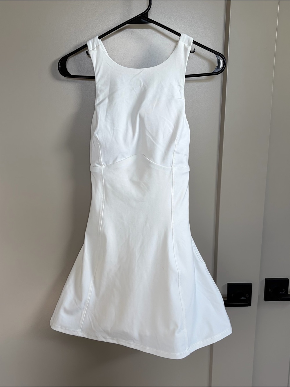 Adore Me White Sleeveless Tennis Dress with built in bra & shorts